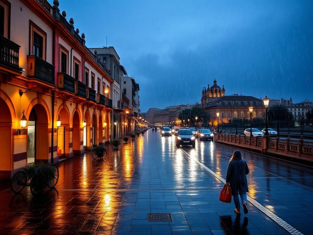 Las lluvias se centrarán mañana en el este peninsular, 9 provincias con máximas de 26ºC y Sevilla con 31ºC