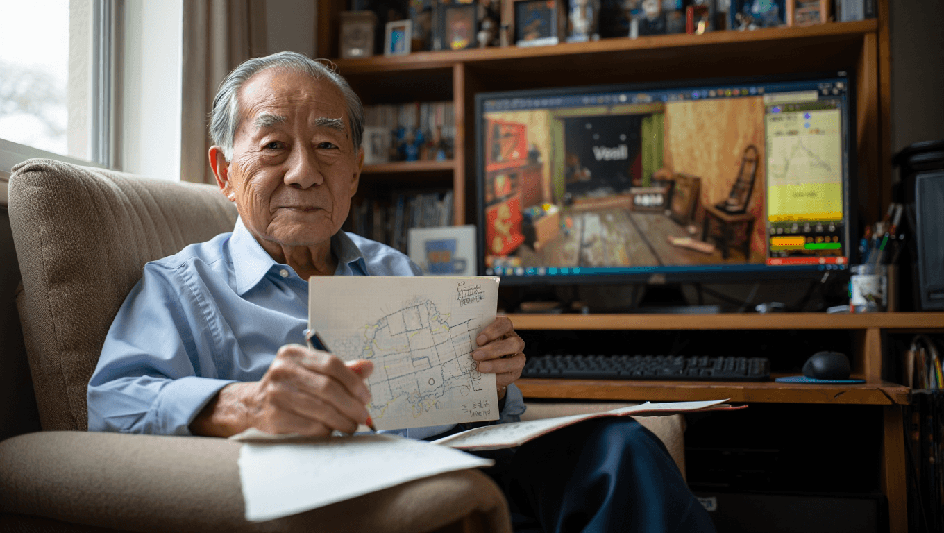 Un abuelo de 90 años ha terminado Resident Evil Requiem "a la vieja escuela": sin guías y con mapas dibujados