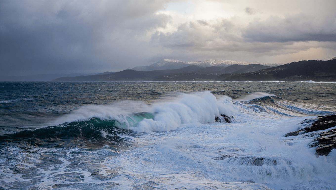 Trece comunidades en aviso por viento, olas, lluvia, deshielos y calima, sin alertas naranja ni roja
