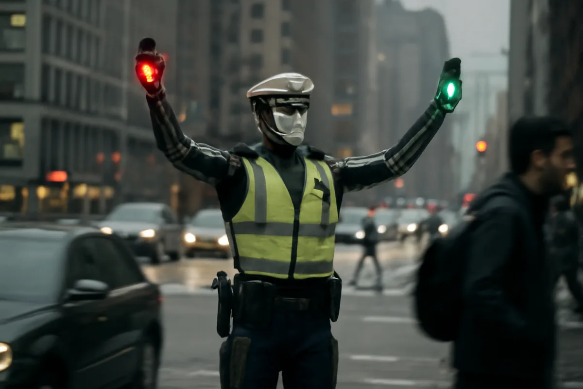 China estrena robot de control vial: podría reemplazar a agentes de tráfico