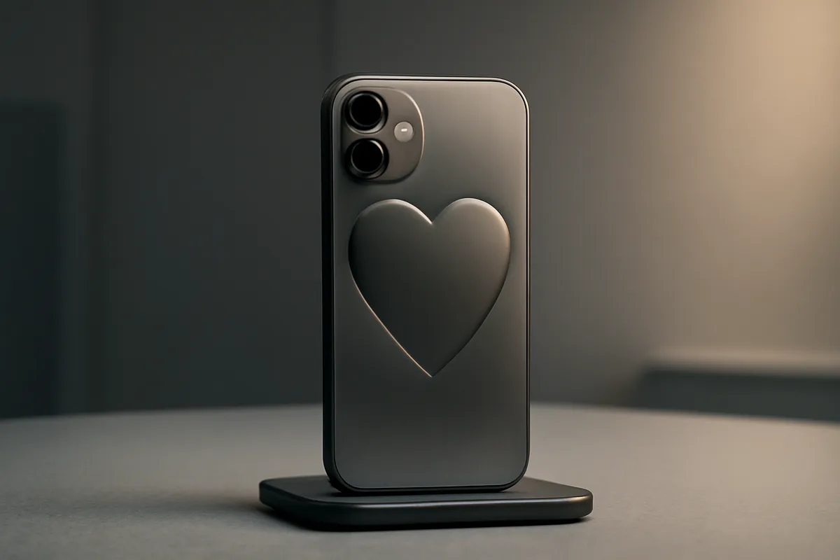 iPhone 18 con forma de corazón viral es falso, solo un concepto IA