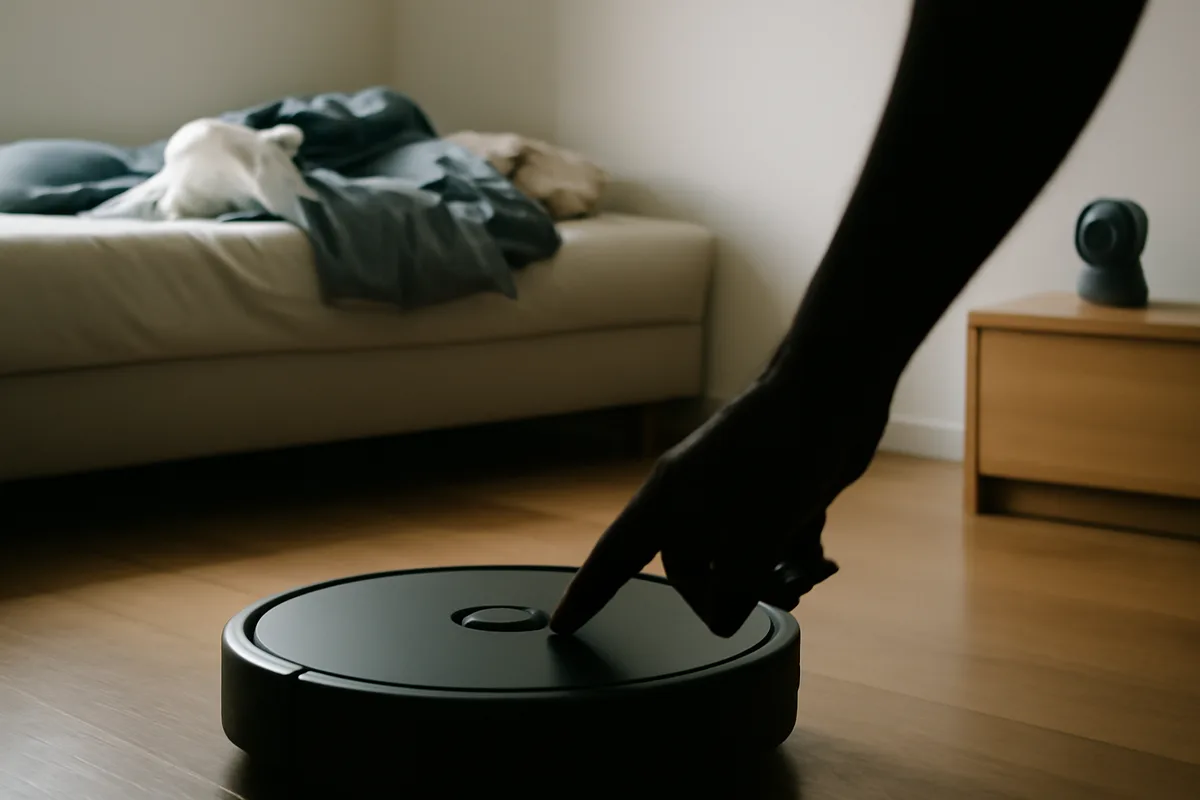 Hombre arrestado tras grabar a su pareja con robot de limpieza