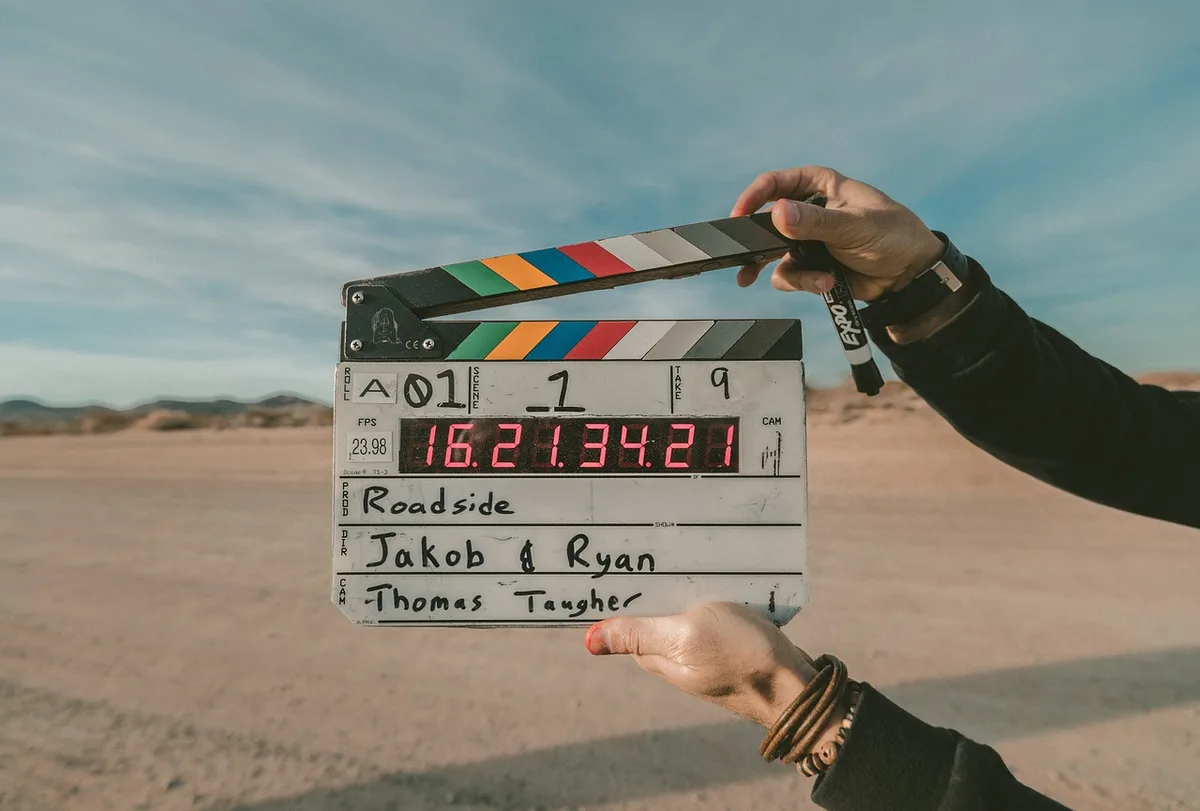 Tablero de storyboard y material de producción de animación