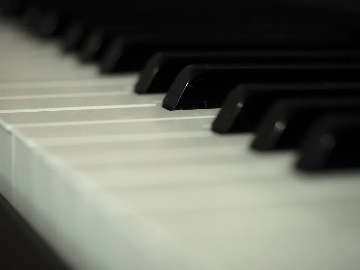 close-up of a compact keyboard hand rest and knob, anonymous studio shot with warm light and no branding